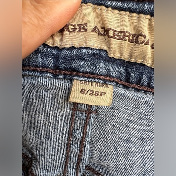 Nine West VTG America Jeans Womens Boho Mid Rise Denim Medium Wash Stretch 8/28P - Picture 4 of 12